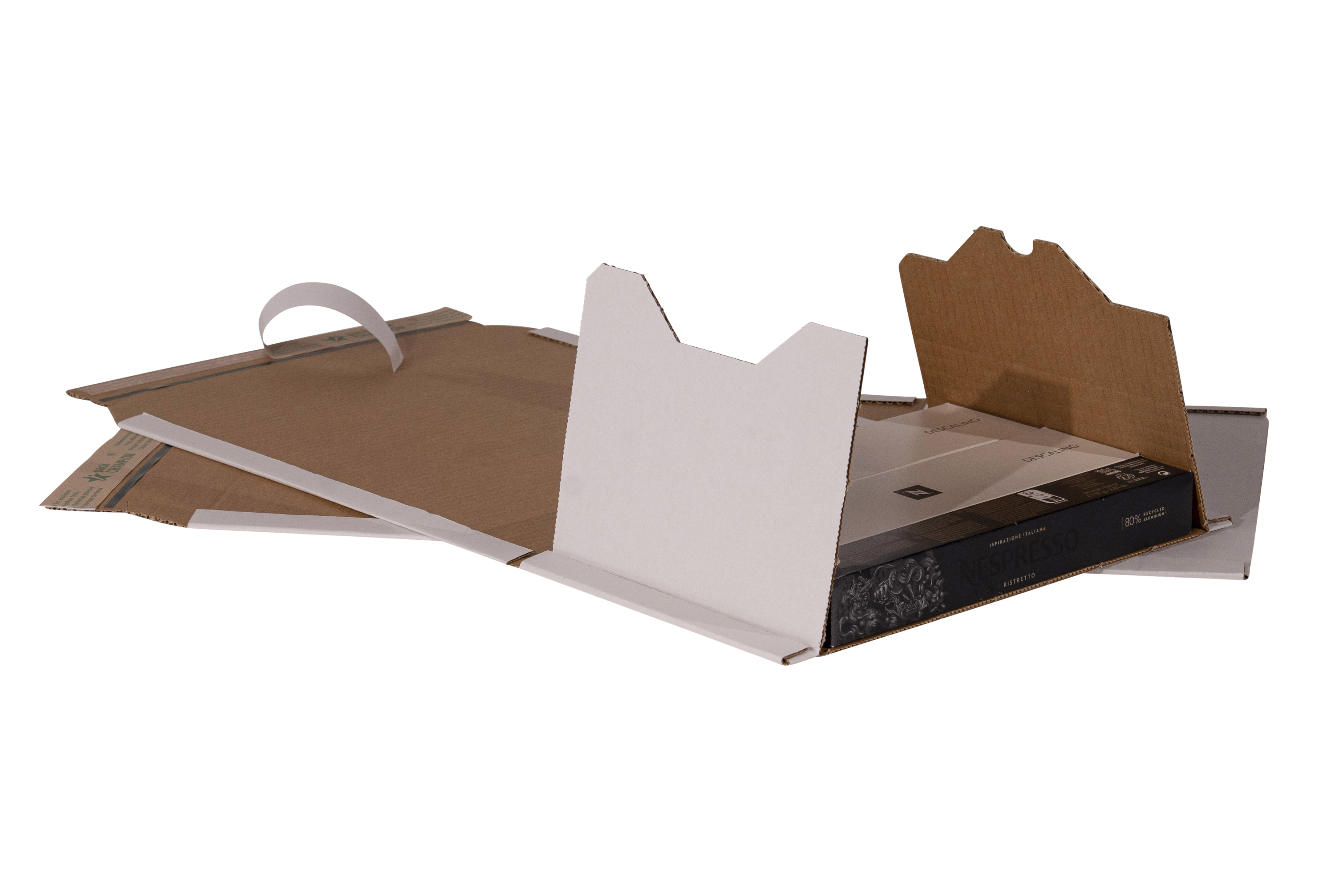 Universalversandverpackung m. zentraler Packgutaufnam 300x220x80 mm